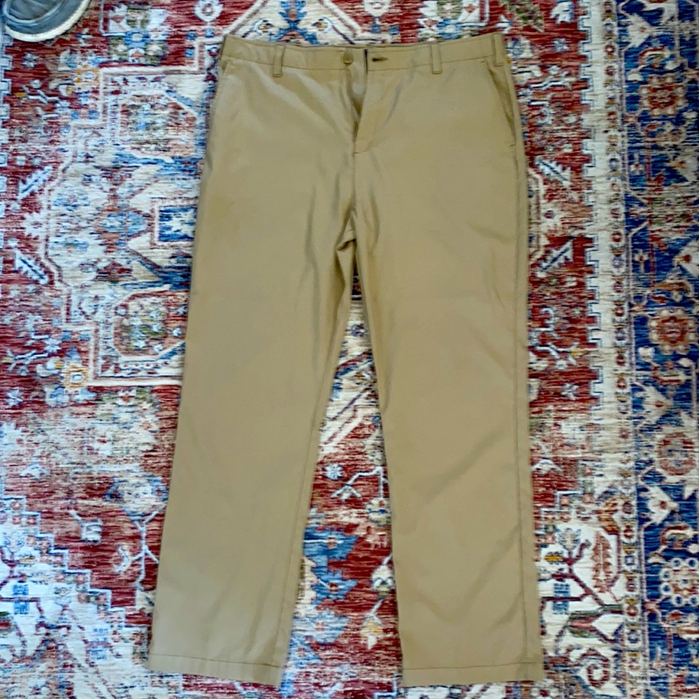 BCG BRAND STRETCH STRAIGHT FIT GOLF PANTS KHAKI 36x32